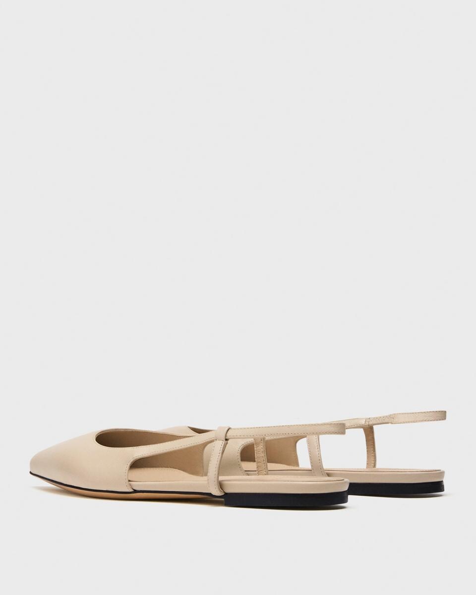 Slingback Flat in Leather