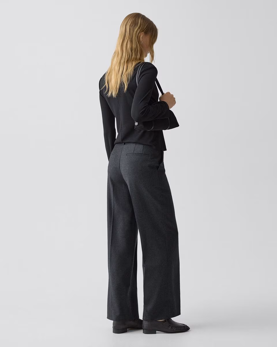 Classic Straight Pant in Sleek Flannel