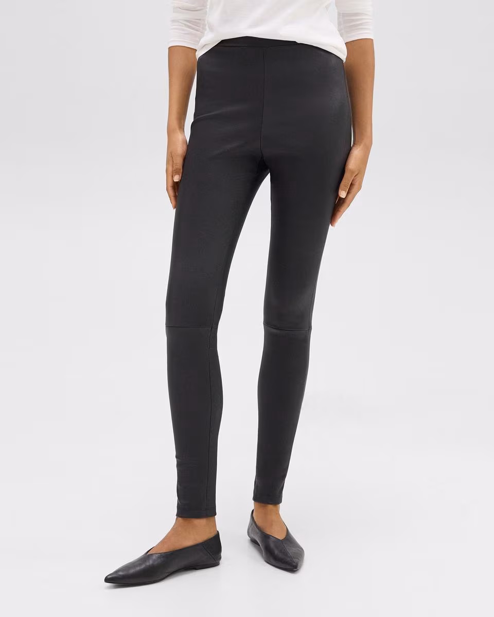 High-Waist Legging in Leather