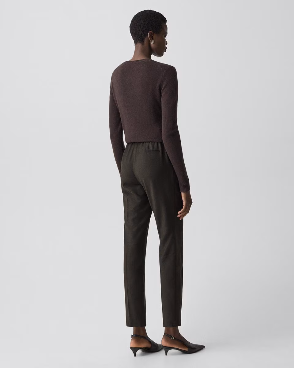 Treeca Pull-On Pant in Sleek Flannel