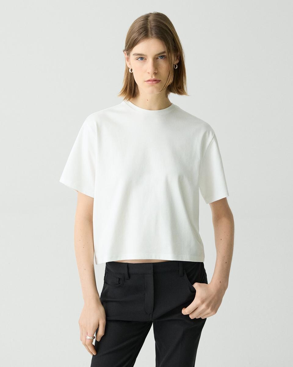 Boxy Tee in Cotton Jersey