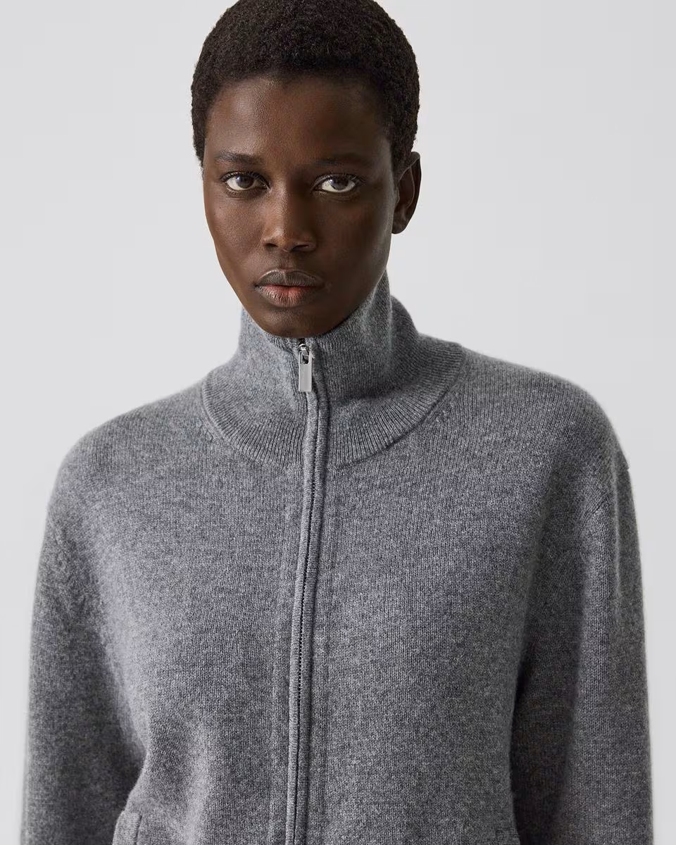 Zip Jacket in Cashmere