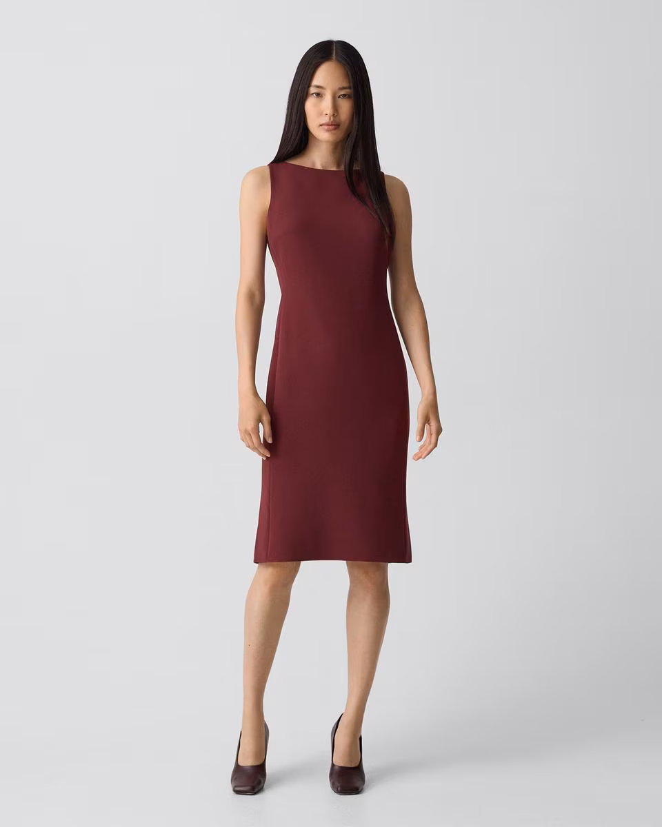 Flared Dress in Admiral Crepe