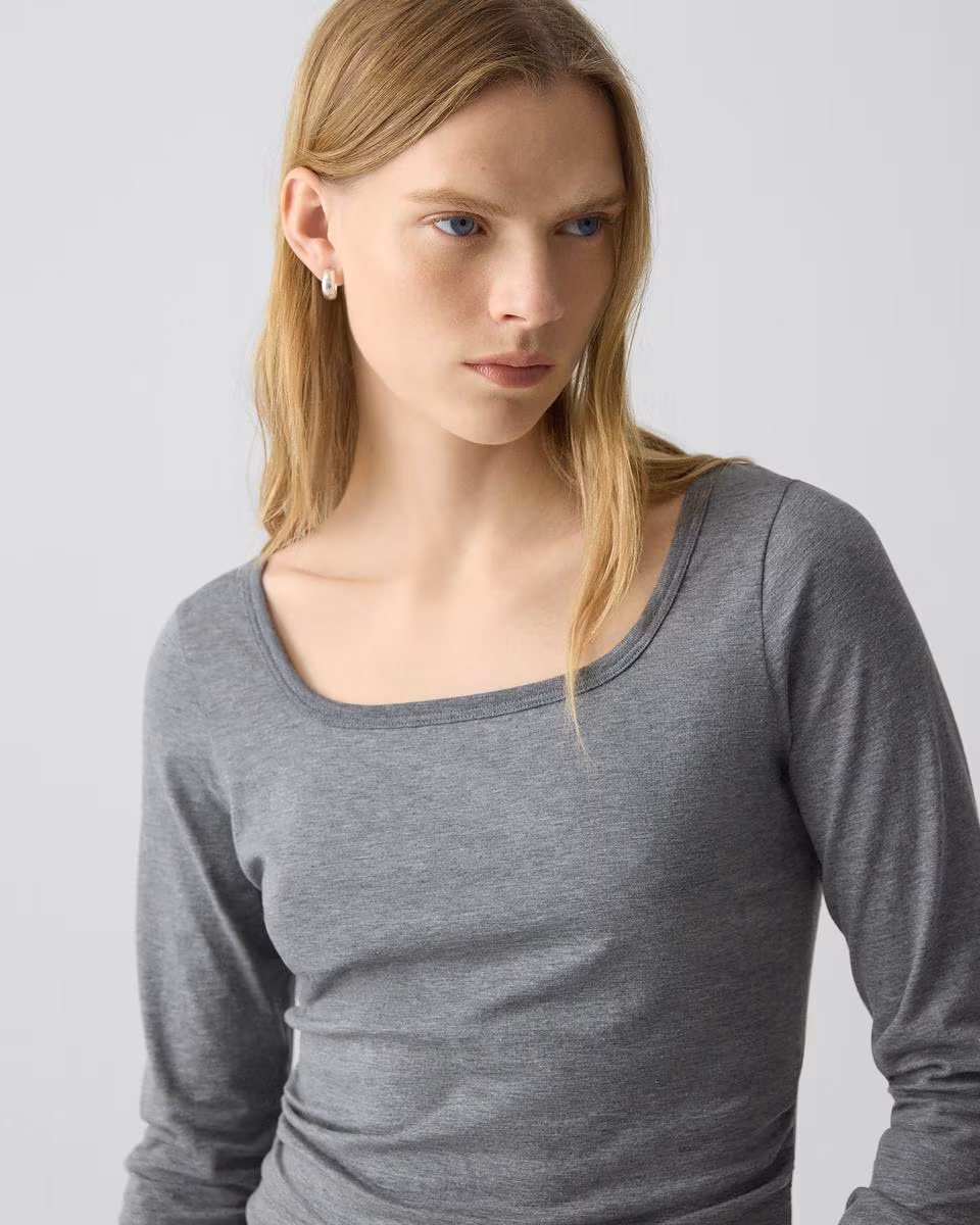Square Neck Tee in Certified Organic Cotton