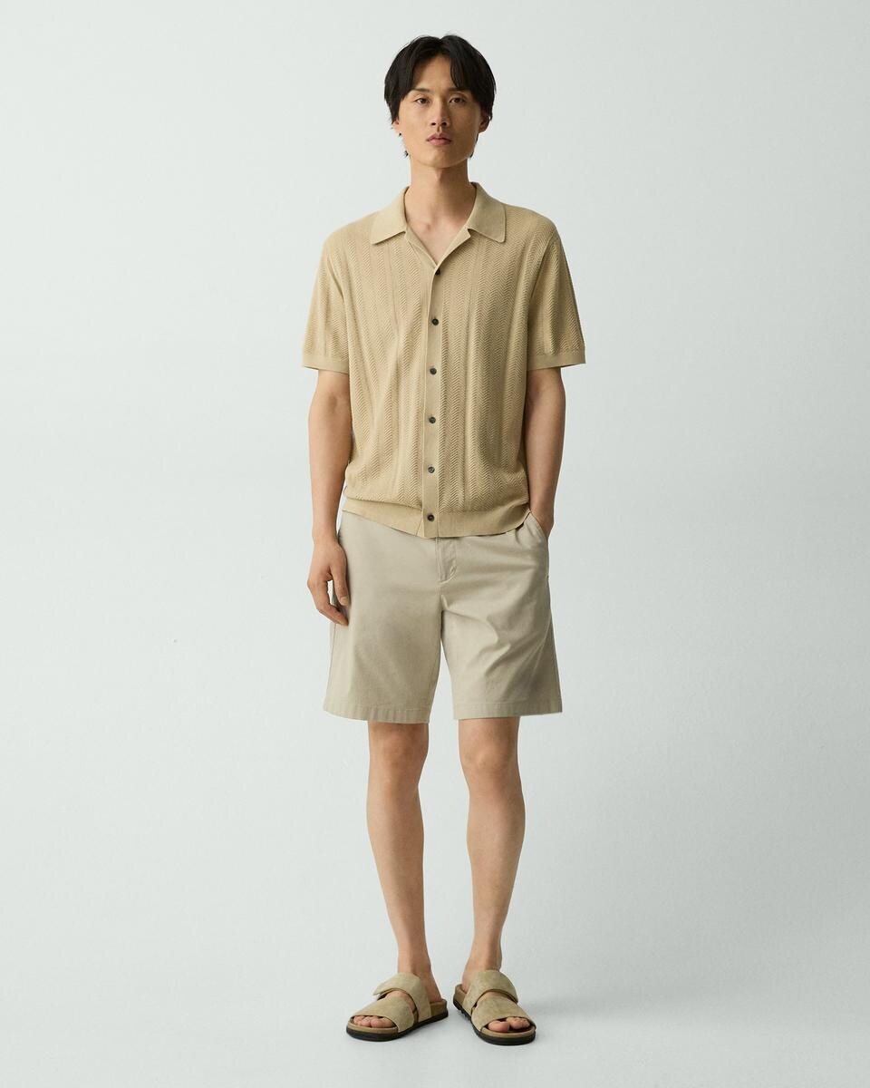 Camp Collar Shirt in Cotton Light Twist