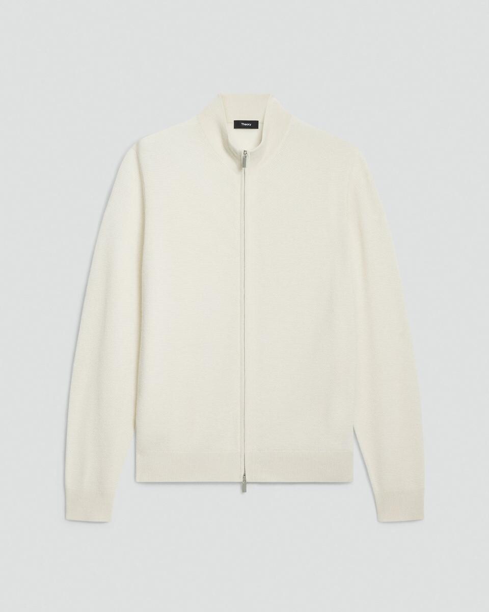 Full-Zip Cardigan in Cashmere