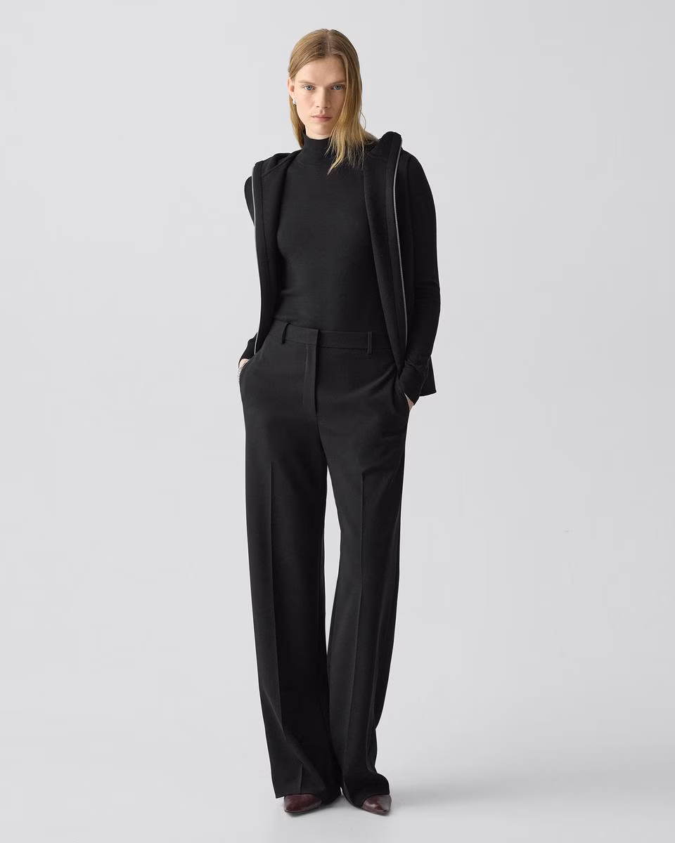 Straight Pant, 29'' in Admiral Crepe