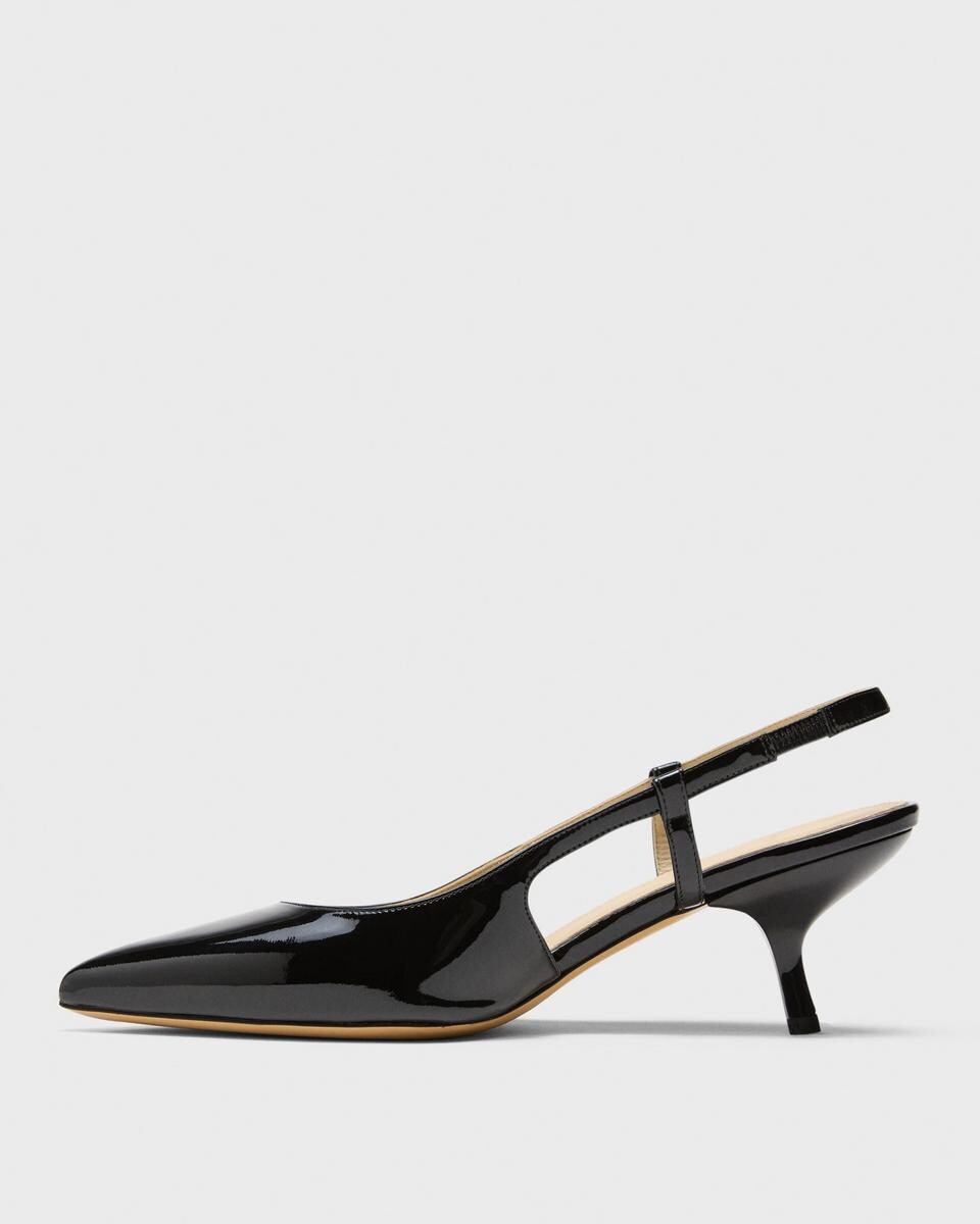 Micro Slingback Pump in Patent Leather