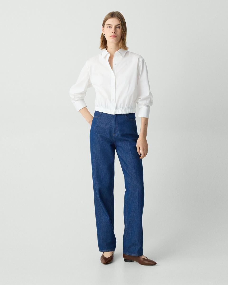 Cropped Shirt in Good Cotton