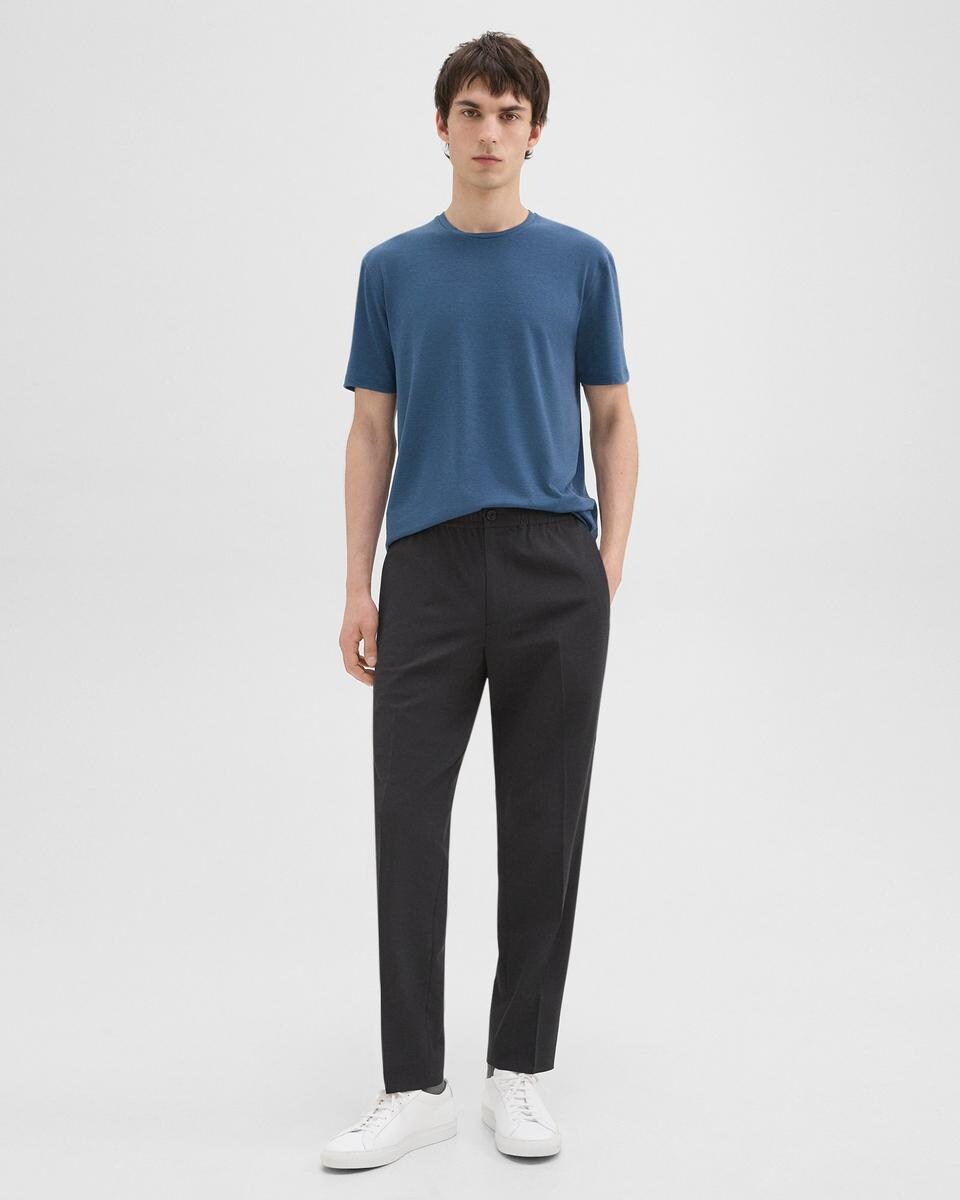 Larin Drawstring Pant in Stretch Wool