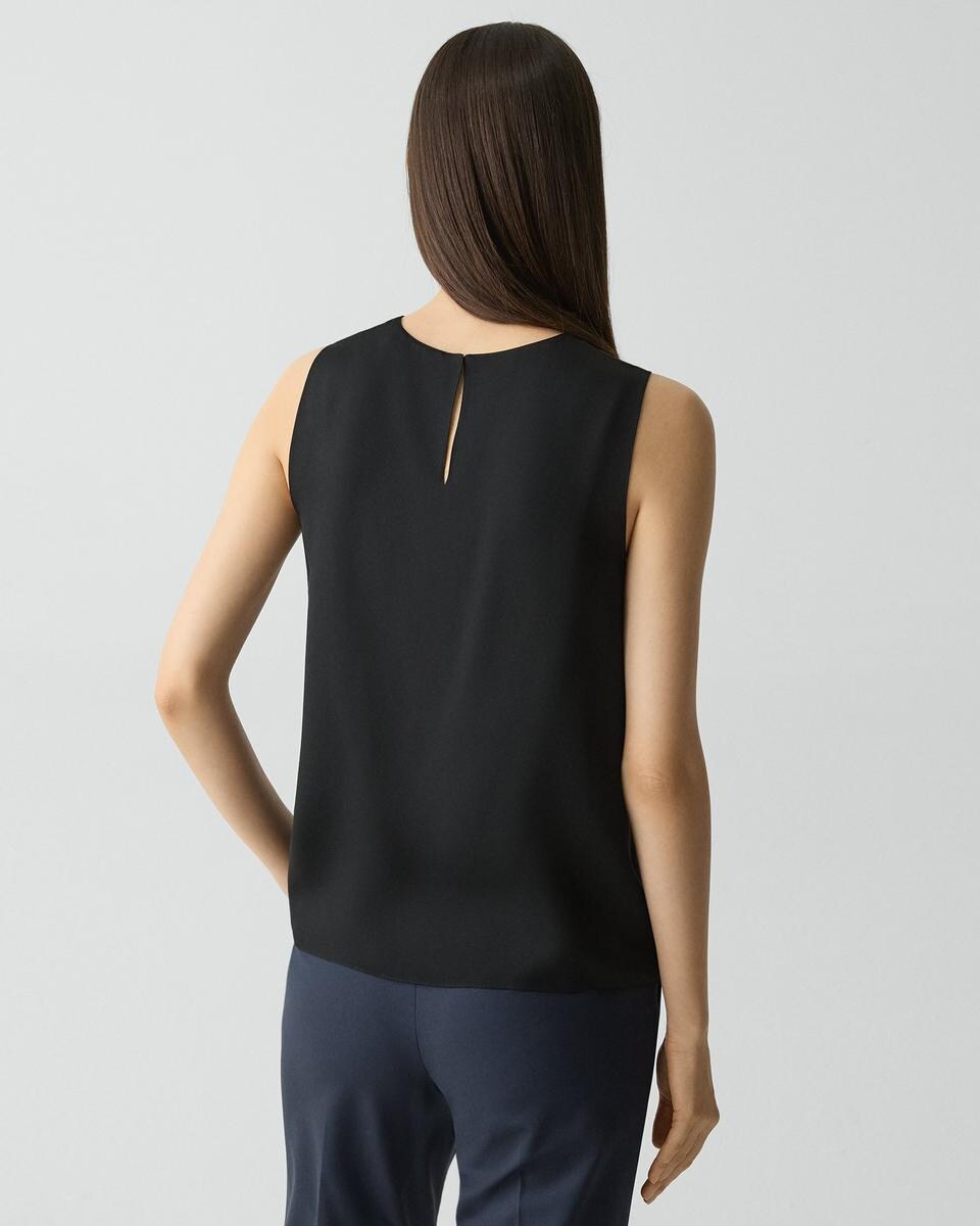 Shell Top in Silk Georgette