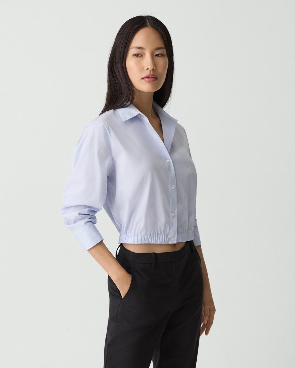 Cropped Shirt in Good Cotton