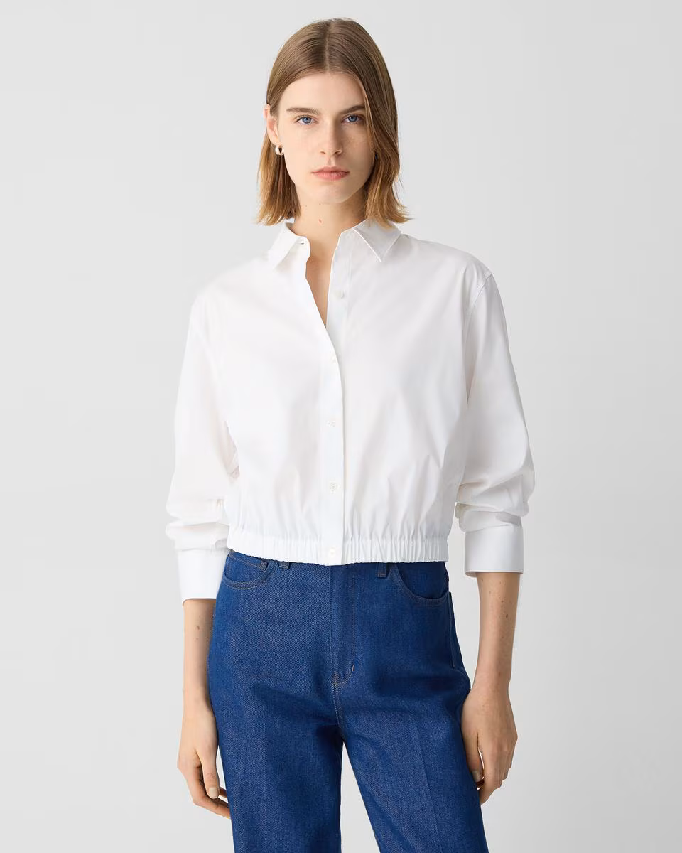 Cropped Shirt in Good Cotton