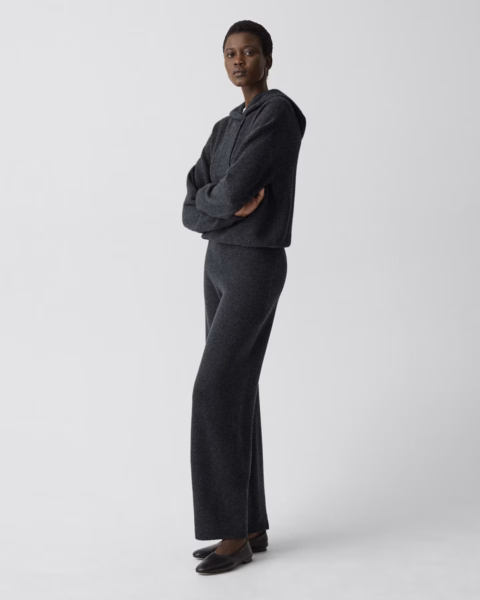 Pull-On Pant in Felted Wool Cashmere