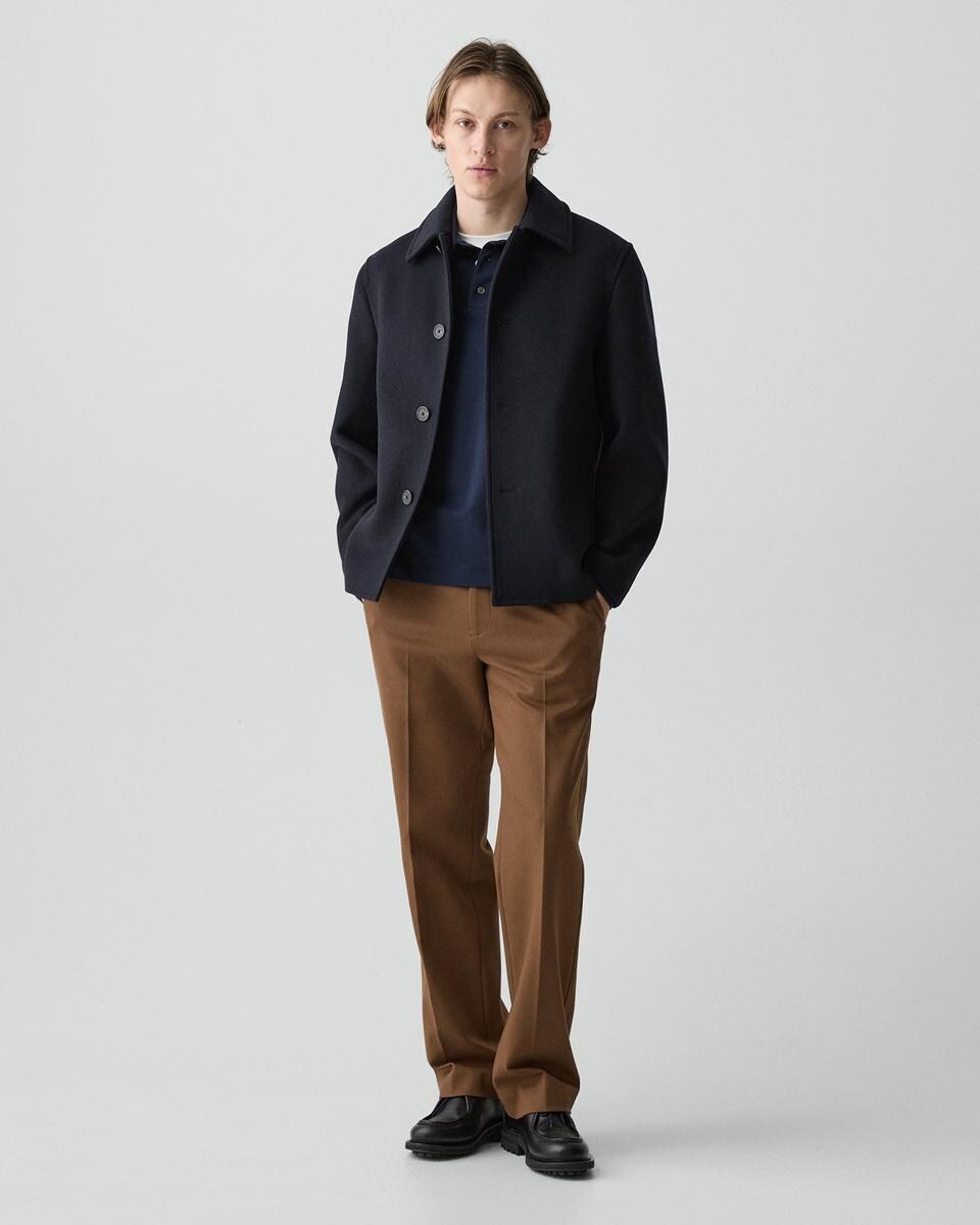 Peacoat in Plush Melton