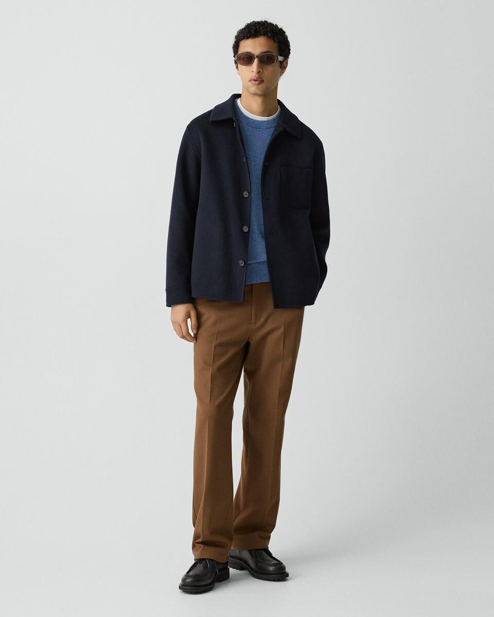 Overshirt in Double-Face Wool-Cashmere