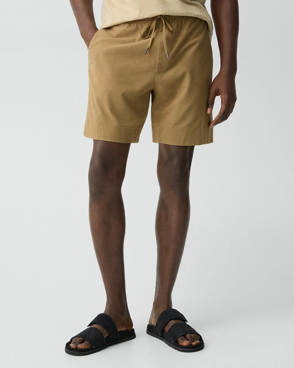 Drawstring Short in Terry Cotton