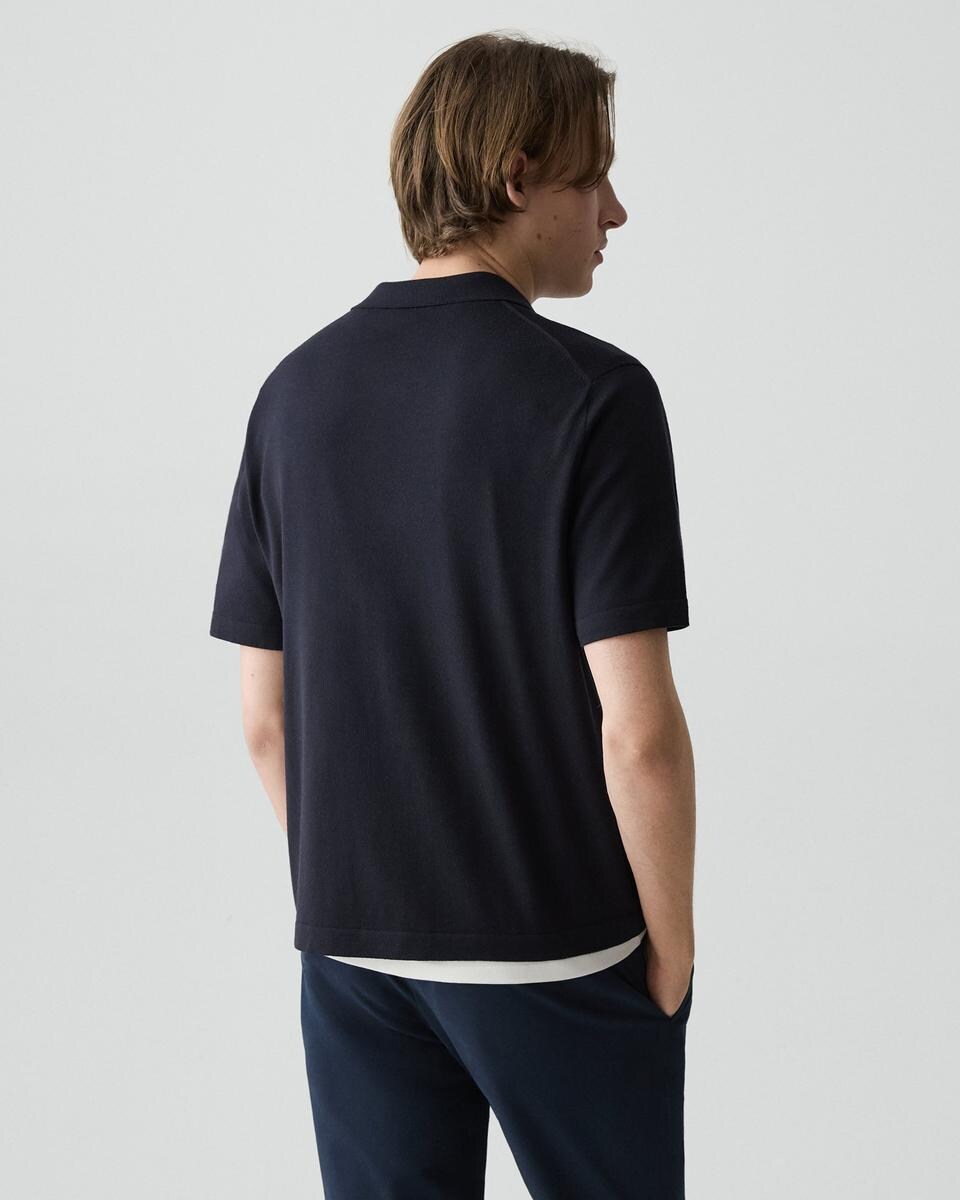 Relaxed Polo Shirt in Regal Wool
