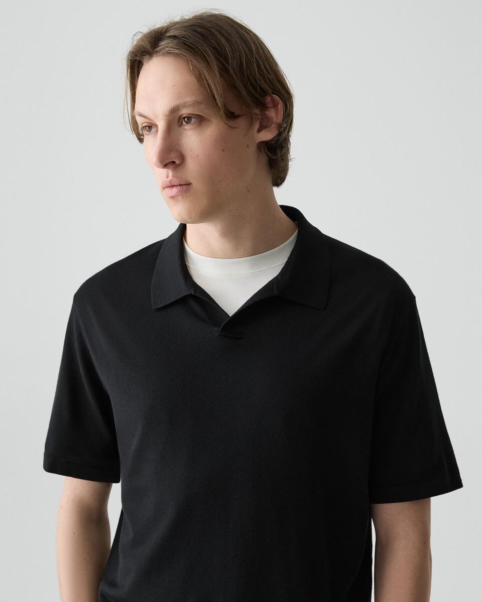 Relaxed Polo Shirt in Regal Wool