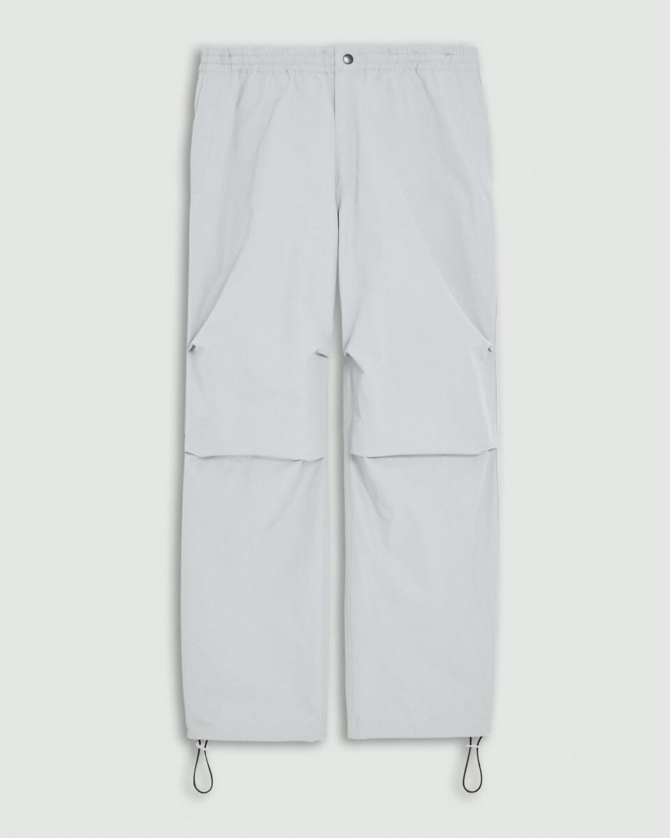 Wide-Leg Drawstring Pant in Cotton-Blend