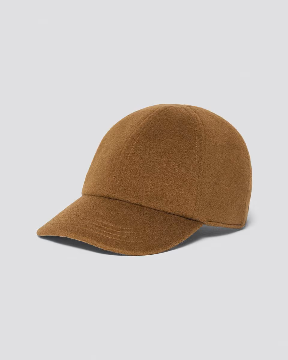 Baseball Cap in Double-Face Wool-Cashmere