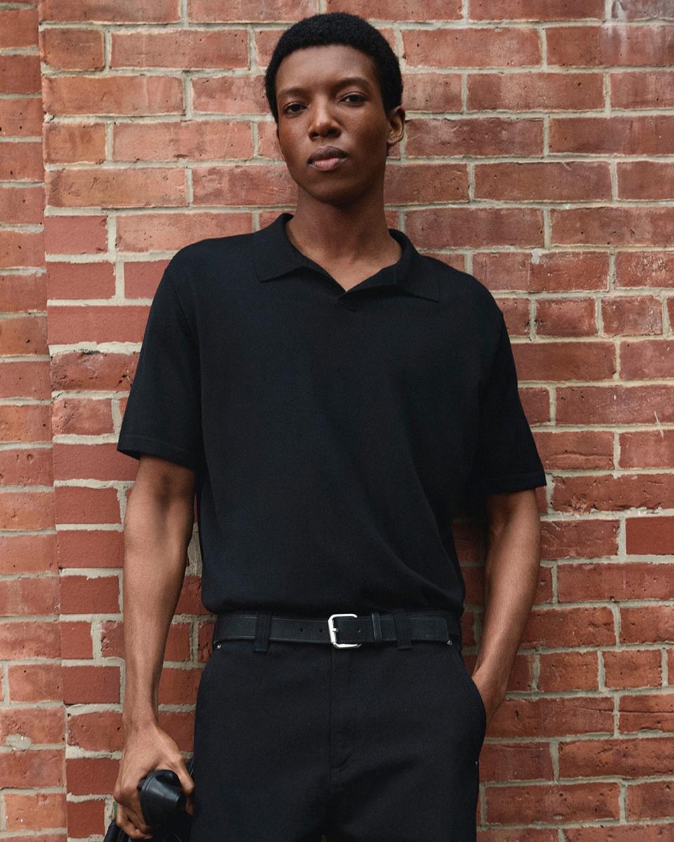 Relaxed Polo Shirt in Regal Wool