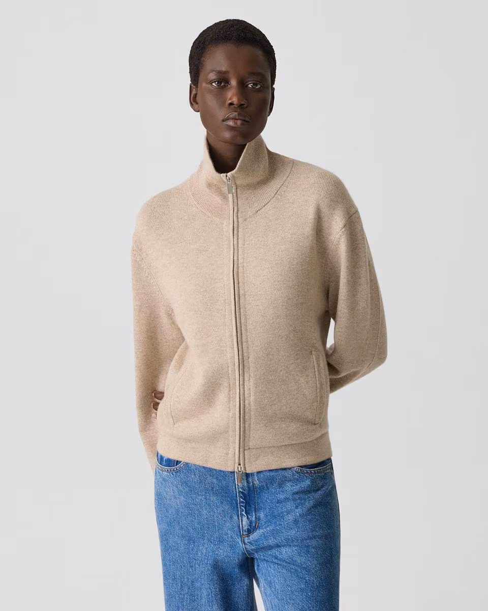 Zip Jacket in Cashmere