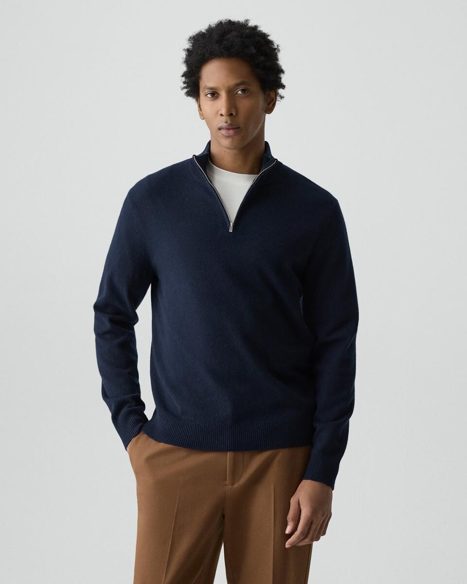 Hilles Quarter-Zip Sweater in Cashmere