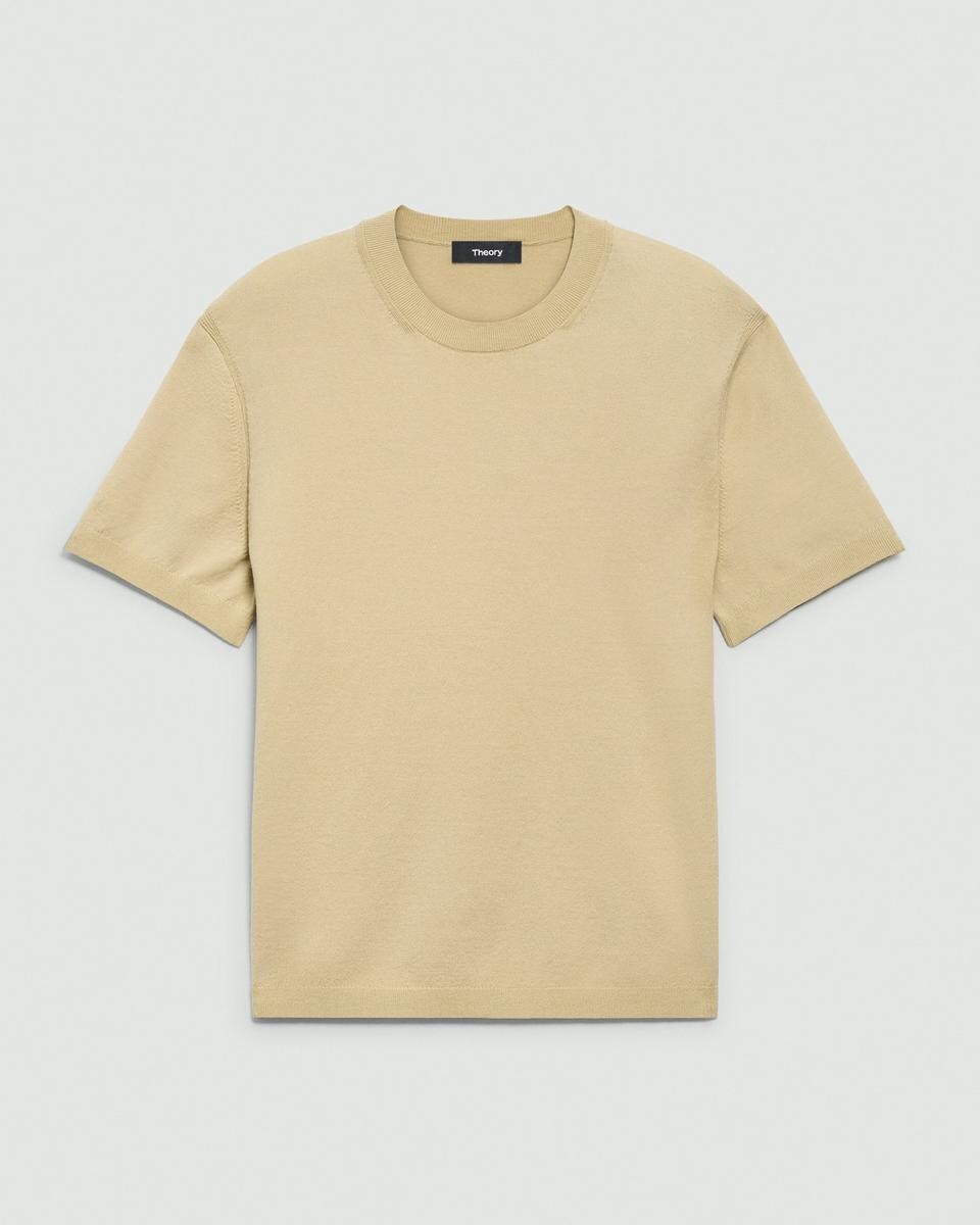 Relaxed Crewneck Tee in Cotton Light Twist