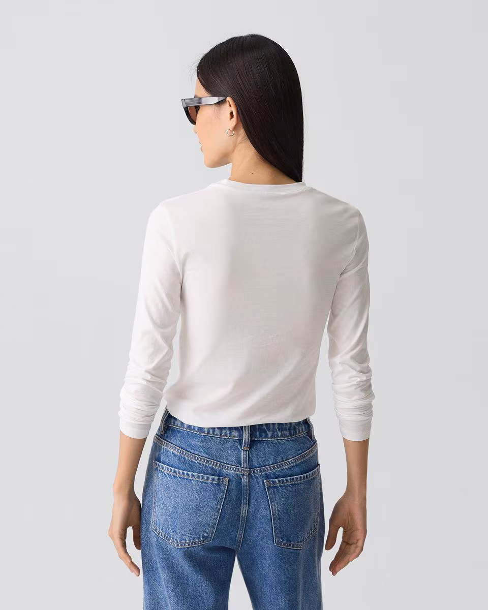 Tiny Long-Sleeve Tee in Organic Cotton