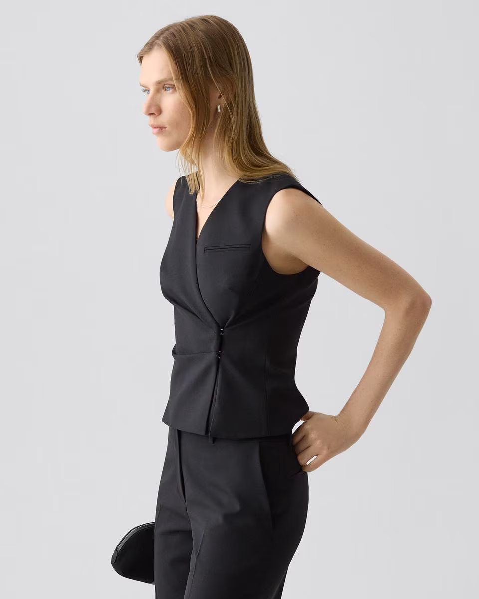 Wrap Vest in Good Wool