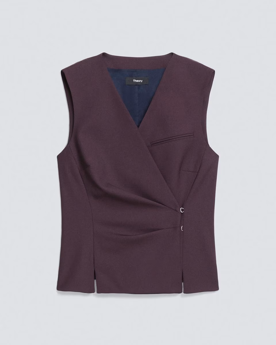 Wrap Vest in Good Wool