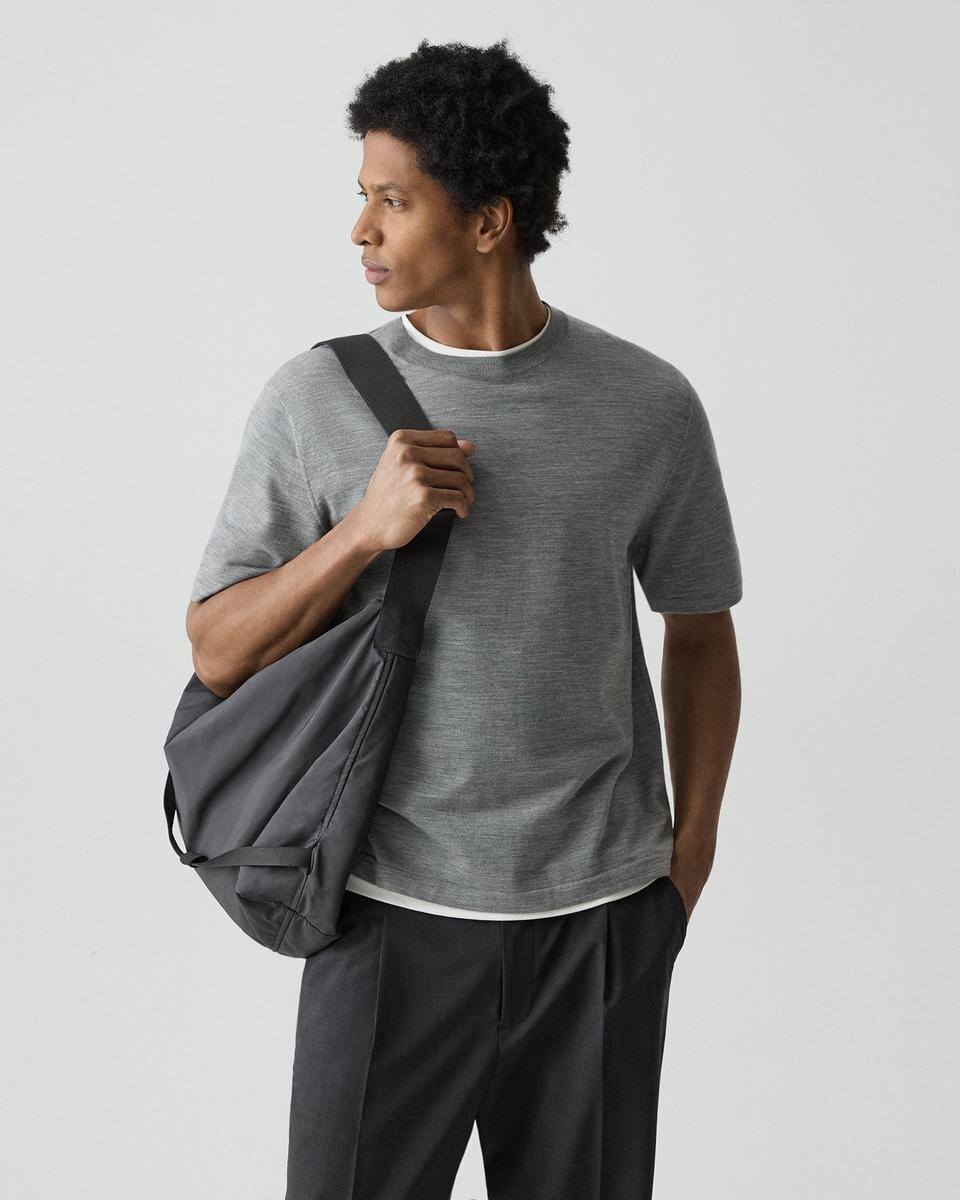 Relaxed Sweater Tee in Regal Wool