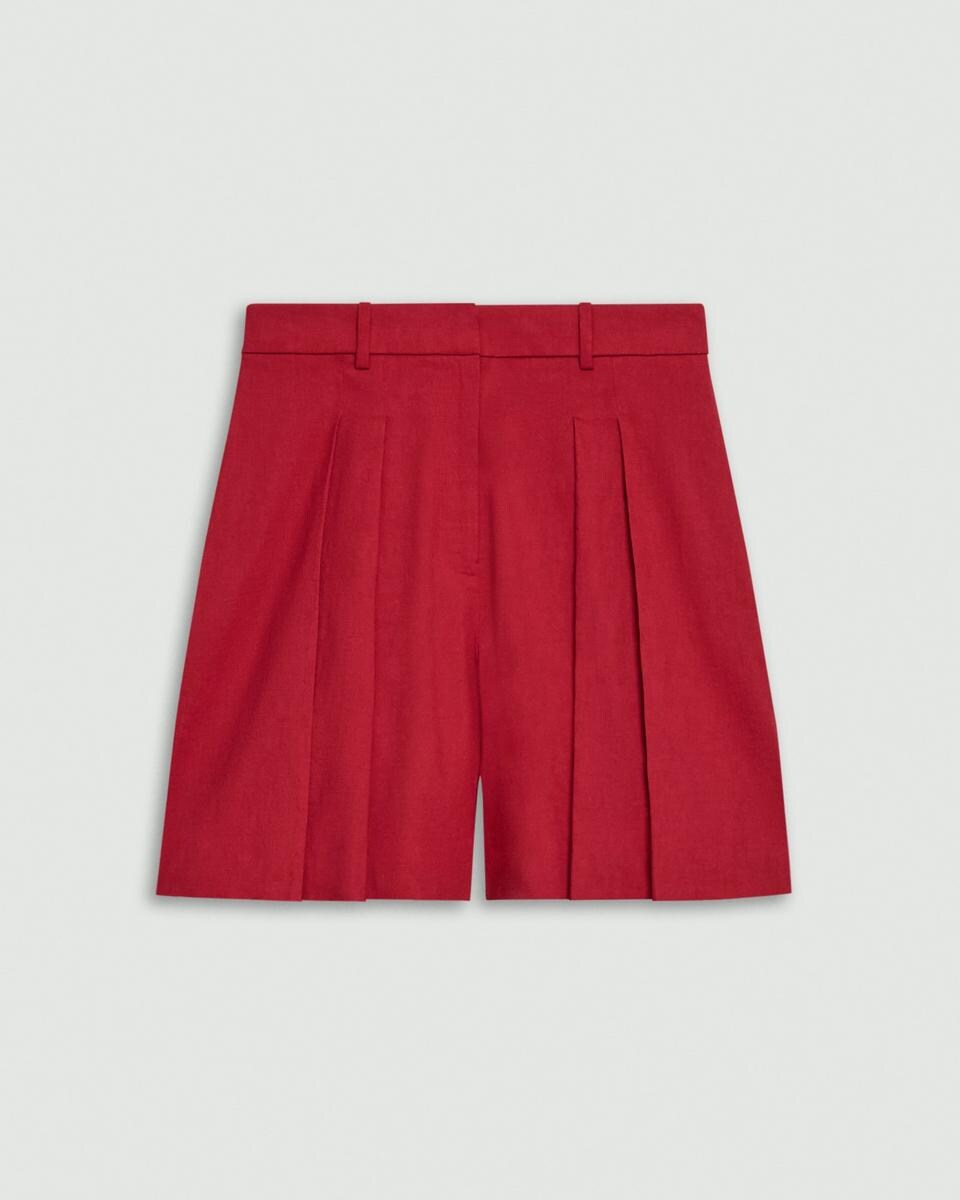 Pleated Short in Good Linen