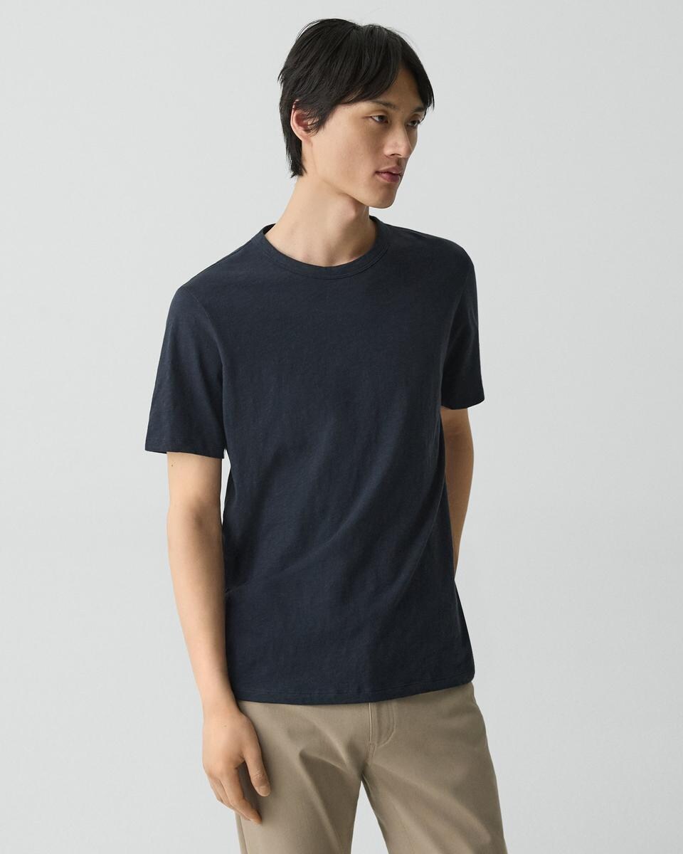 Essential Tee in Cosmos Slub Cotton