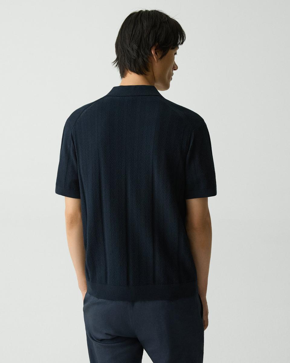 Camp Collar Shirt in Cotton Light Twist