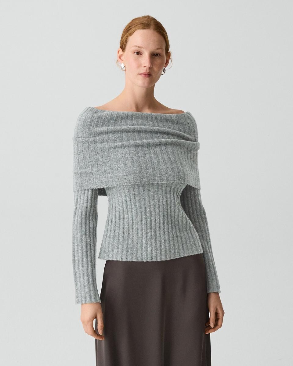 Bell Sleeve Sweater in Astor Wool