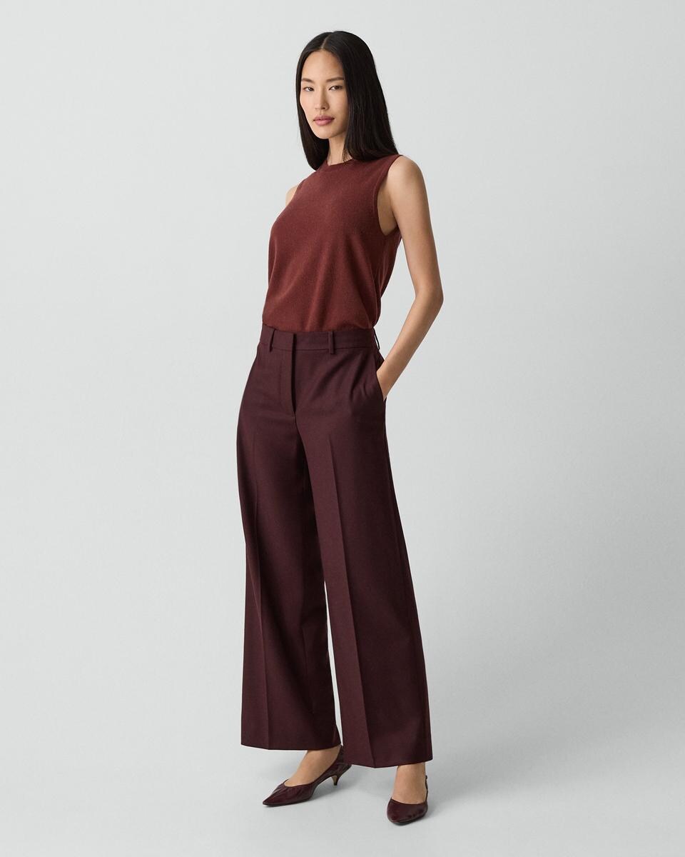 Classic Straight Pant in Sleek Flannel