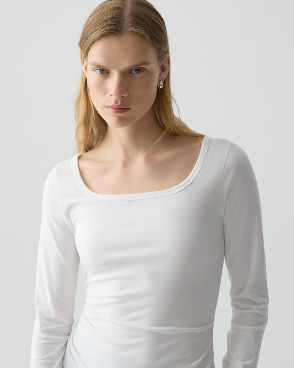 Square Neck Tee in Certified Organic Cotton