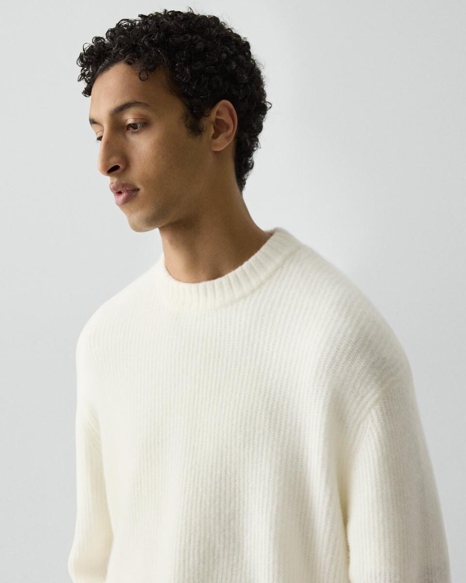 Relaxed Crewneck Sweater in Astor Wool