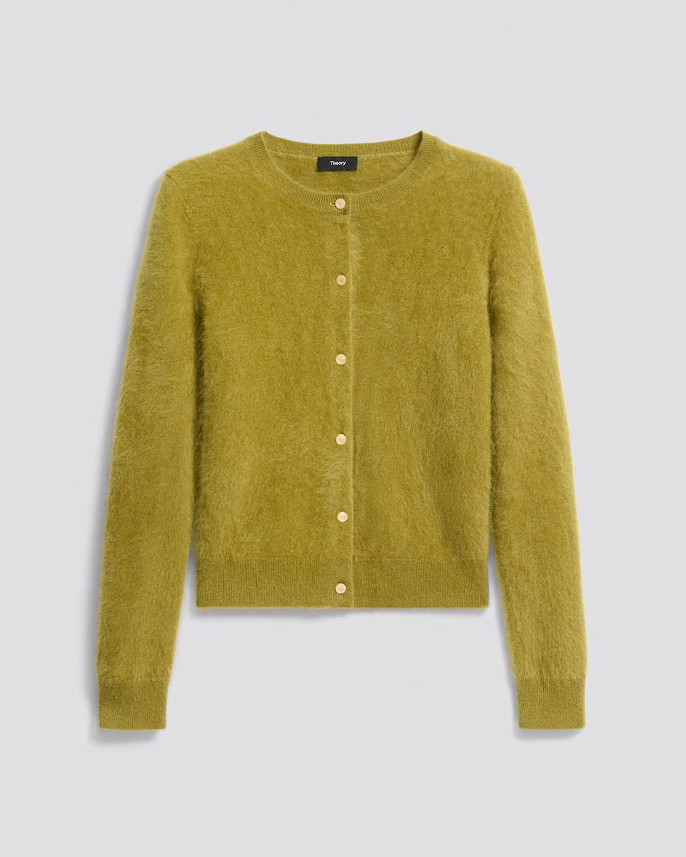 Brushed Cardigan in Airy Cashmere