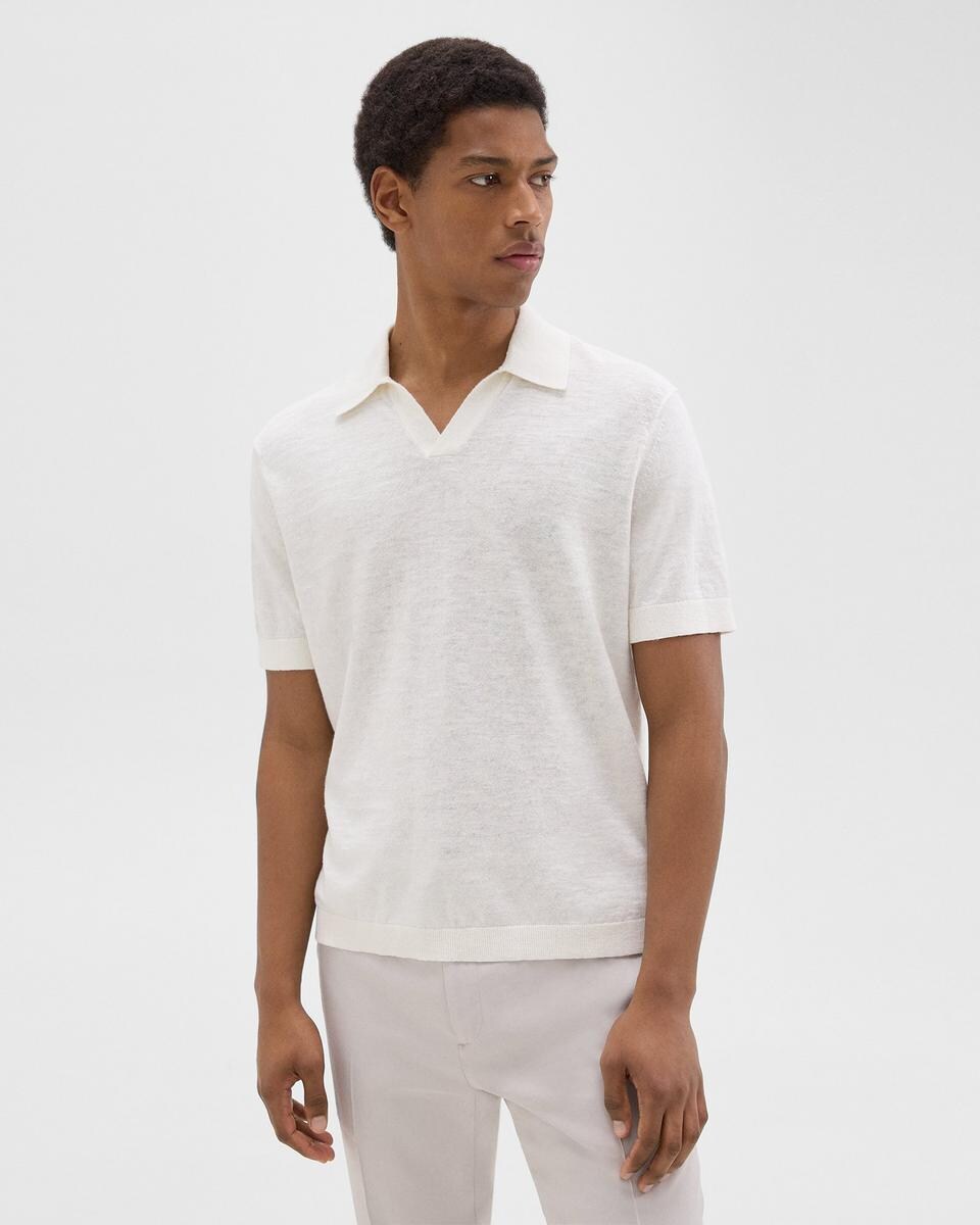Brenan Polo Shirt in Cotton-Linen