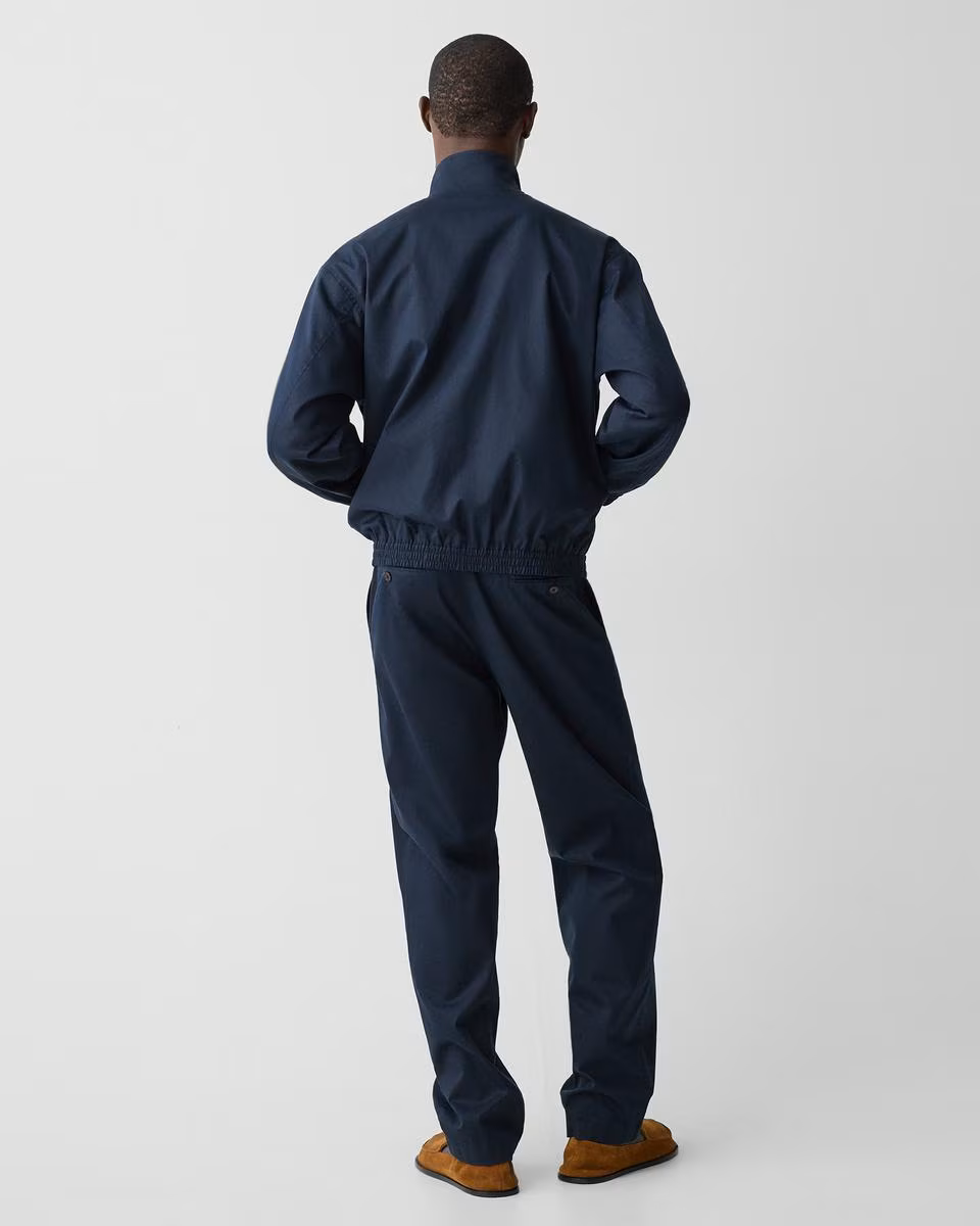 Straight Pant in Cotton-Blend Twill