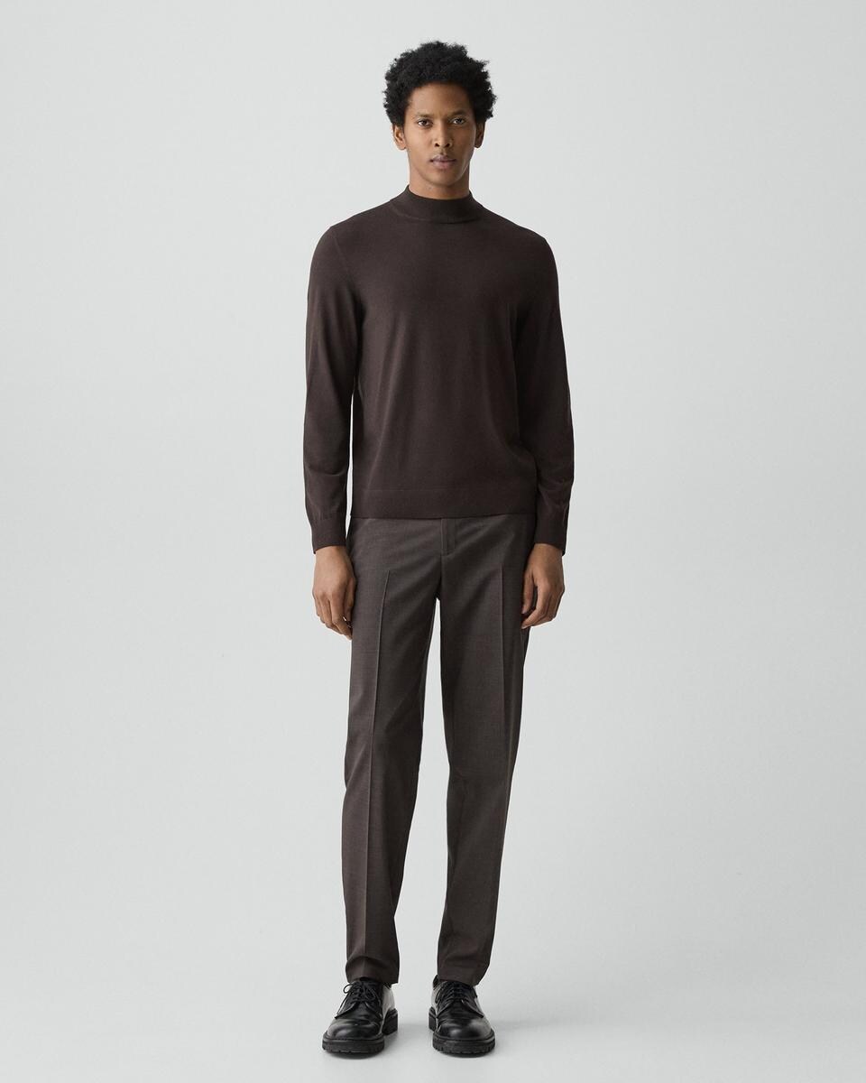 Mock Neck Sweater in Regal Wool