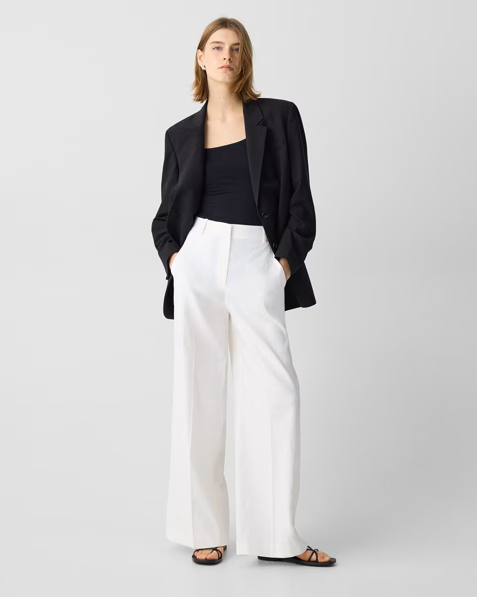 High-Waist Wide-Leg Pant in Good Linen
