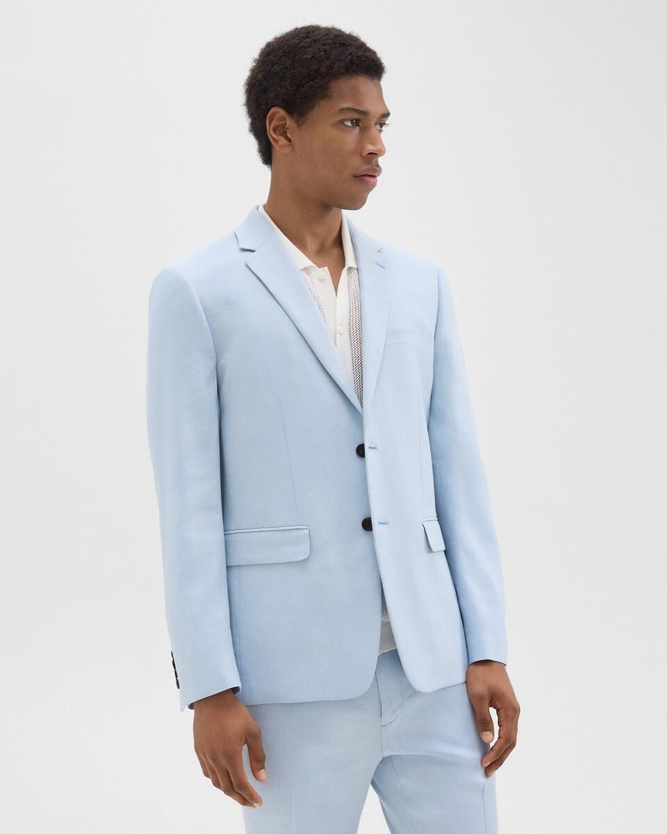 Morton Slim Blazer in Linen-Viscose