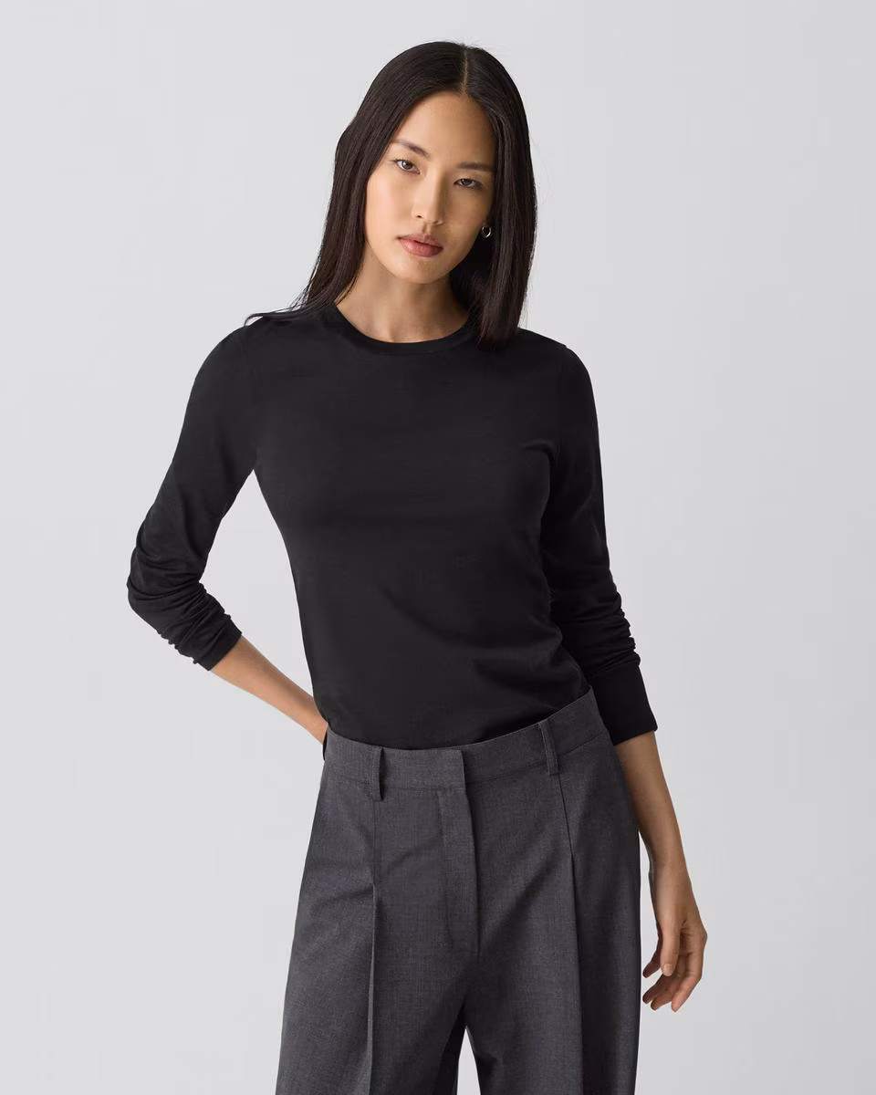 Tiny Long-Sleeve Tee in Organic Cotton