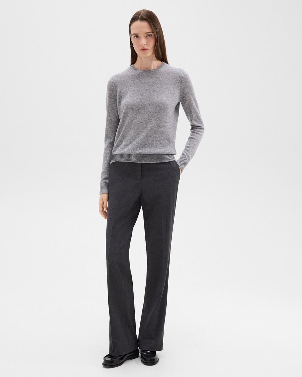 Crewneck Sweater in Feather Cashmere