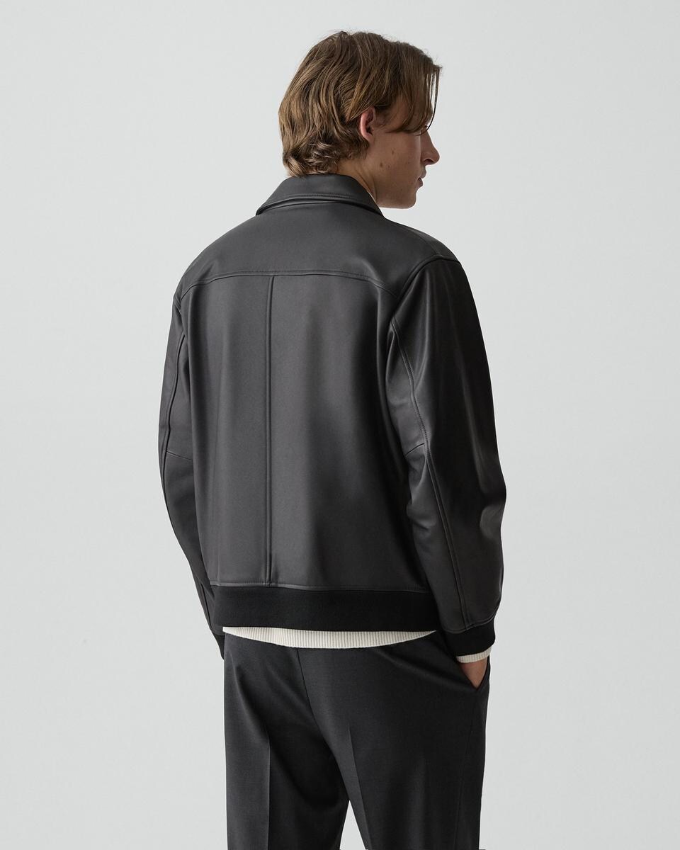 Wyatt Zip Jacket in Leather