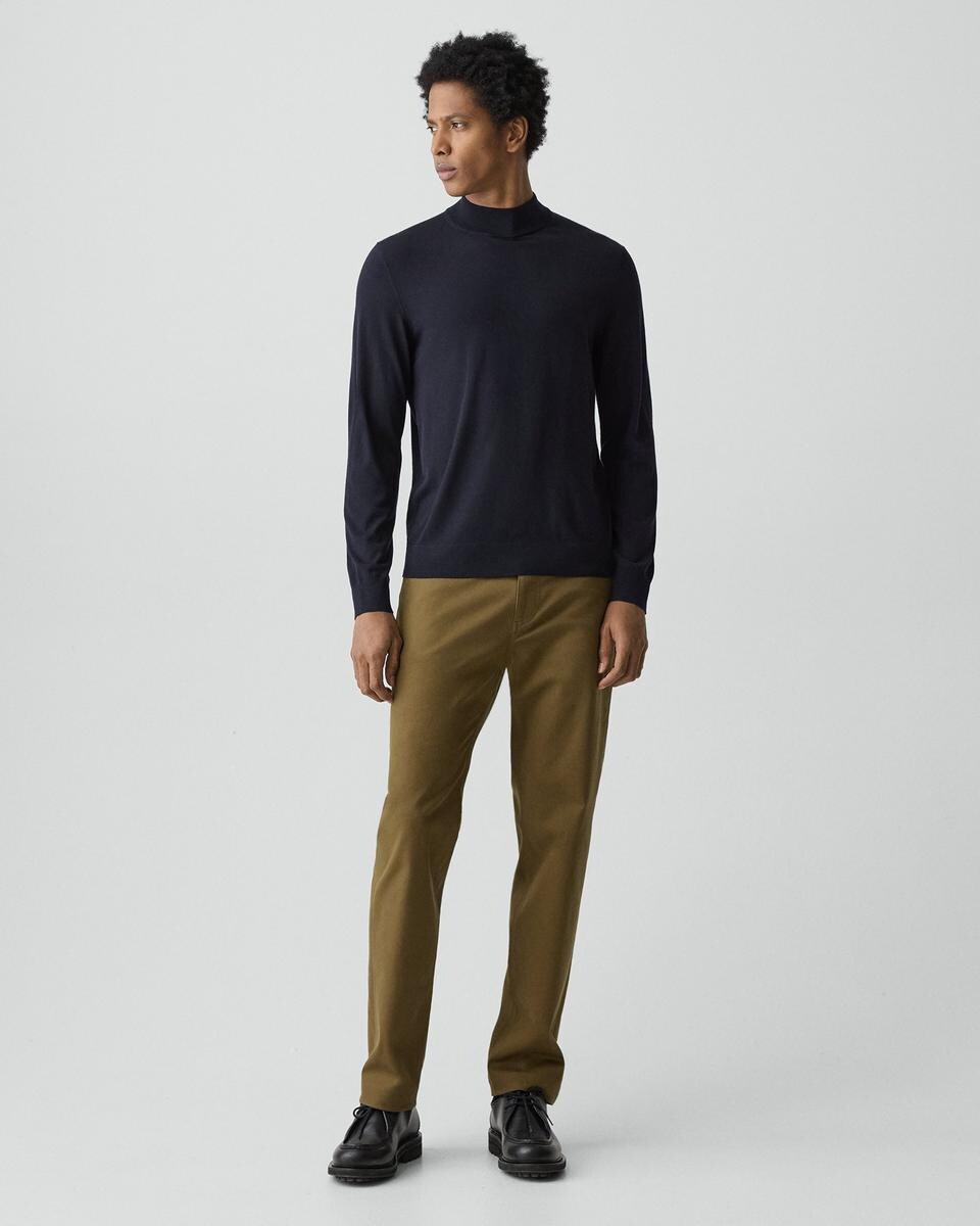 Mock Neck Sweater in Regal Wool